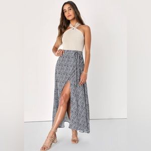 Lulus Maxi Skirt with Slit